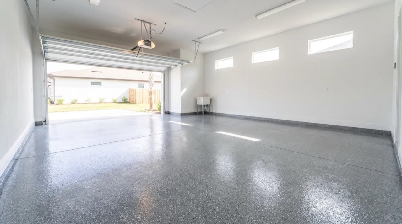 New epoxy floor install